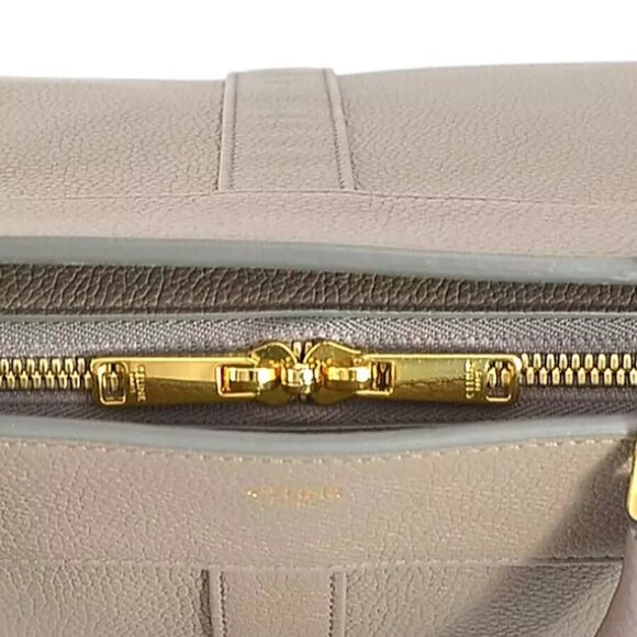 Auth CELINE Handbag Beige Leather - - Picture 10 of 14